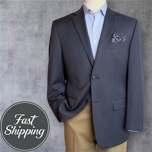 MICHAEL KORS Mens Blazer 46R Gray Wool Sport Coat 2-Button 2-Vent Jacket